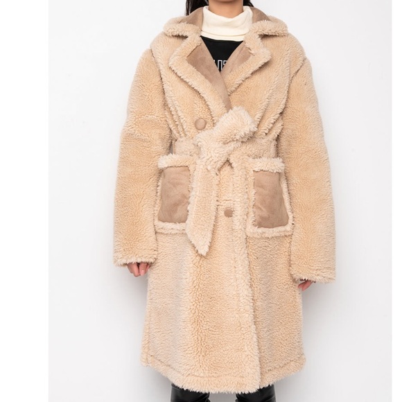 AKIRA REVE BORG TRENCH COAT - Picture 3 of 16